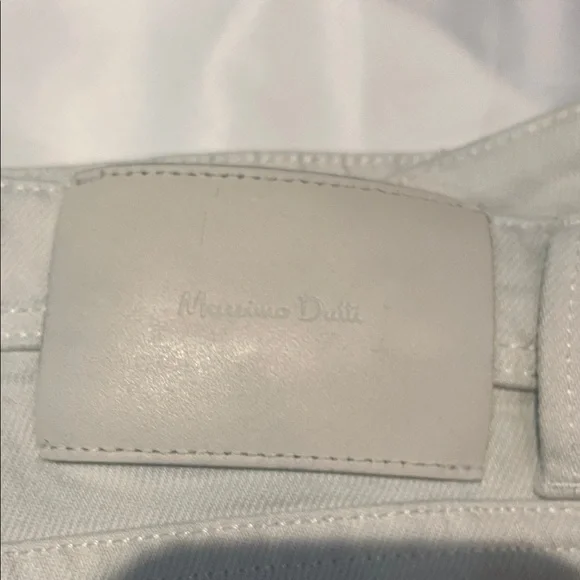 Massimo Dutti Cream Slim Fit Jeans - Picture 8 of 9